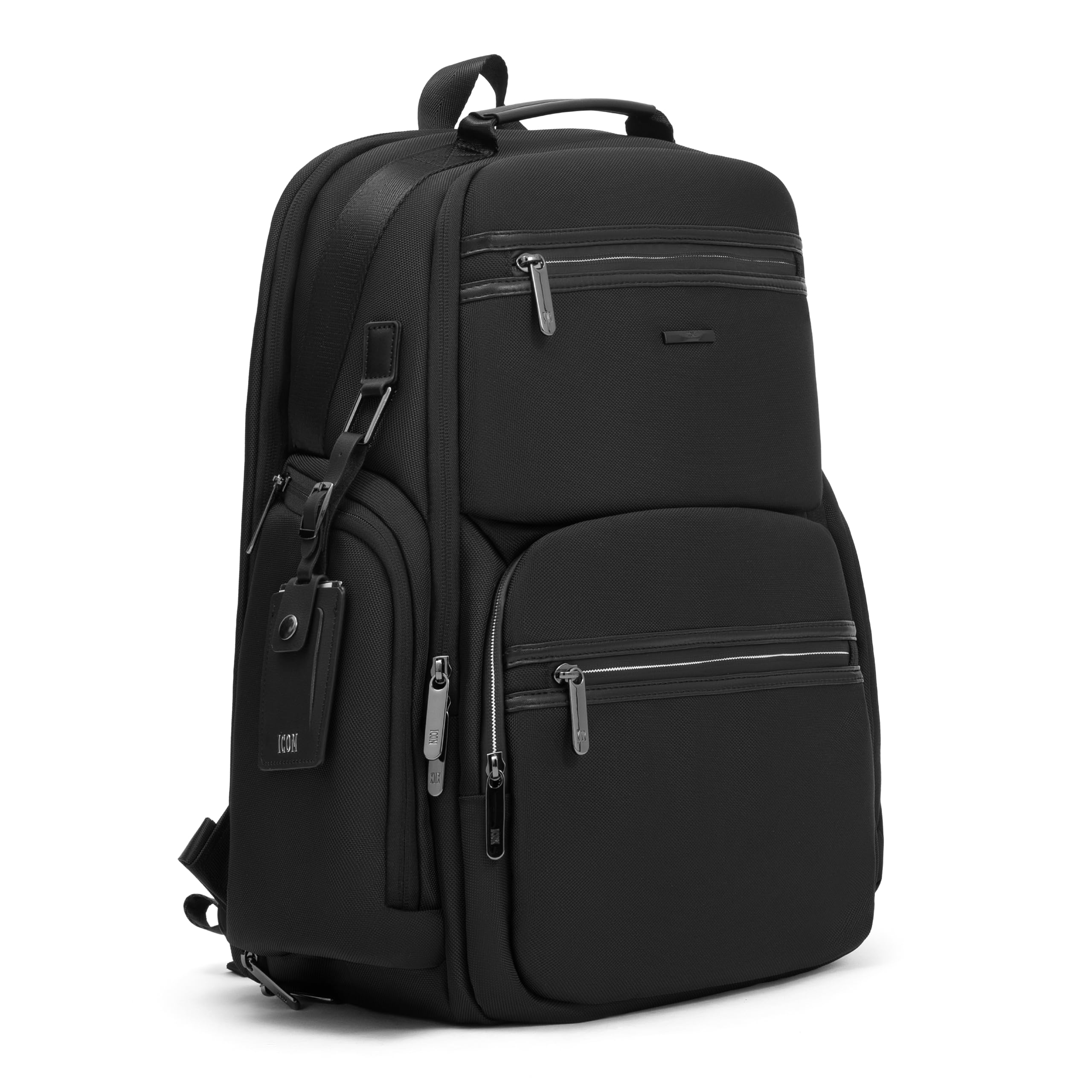 icon The Overnighter Laptop Backpack 30L | Durable Oxford Fabric, Fits 15.6" Laptops | USB Charging Port, Luggage Sleeve | Water-Resistant, Multipurpose Unisex Bag for Short Trips-picture-32