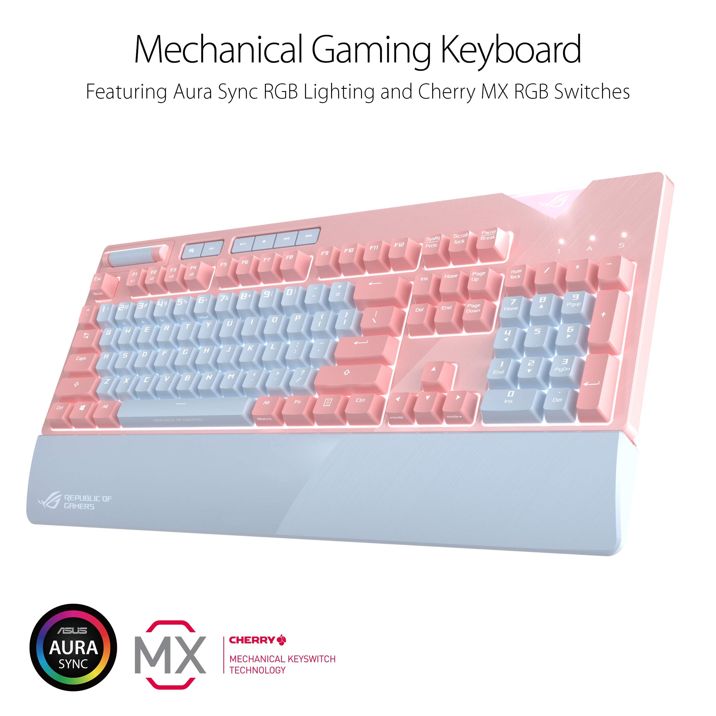 Amazon.com: ASUS ROG Strix Flare Pnk (Cherry MX Brown) Limited