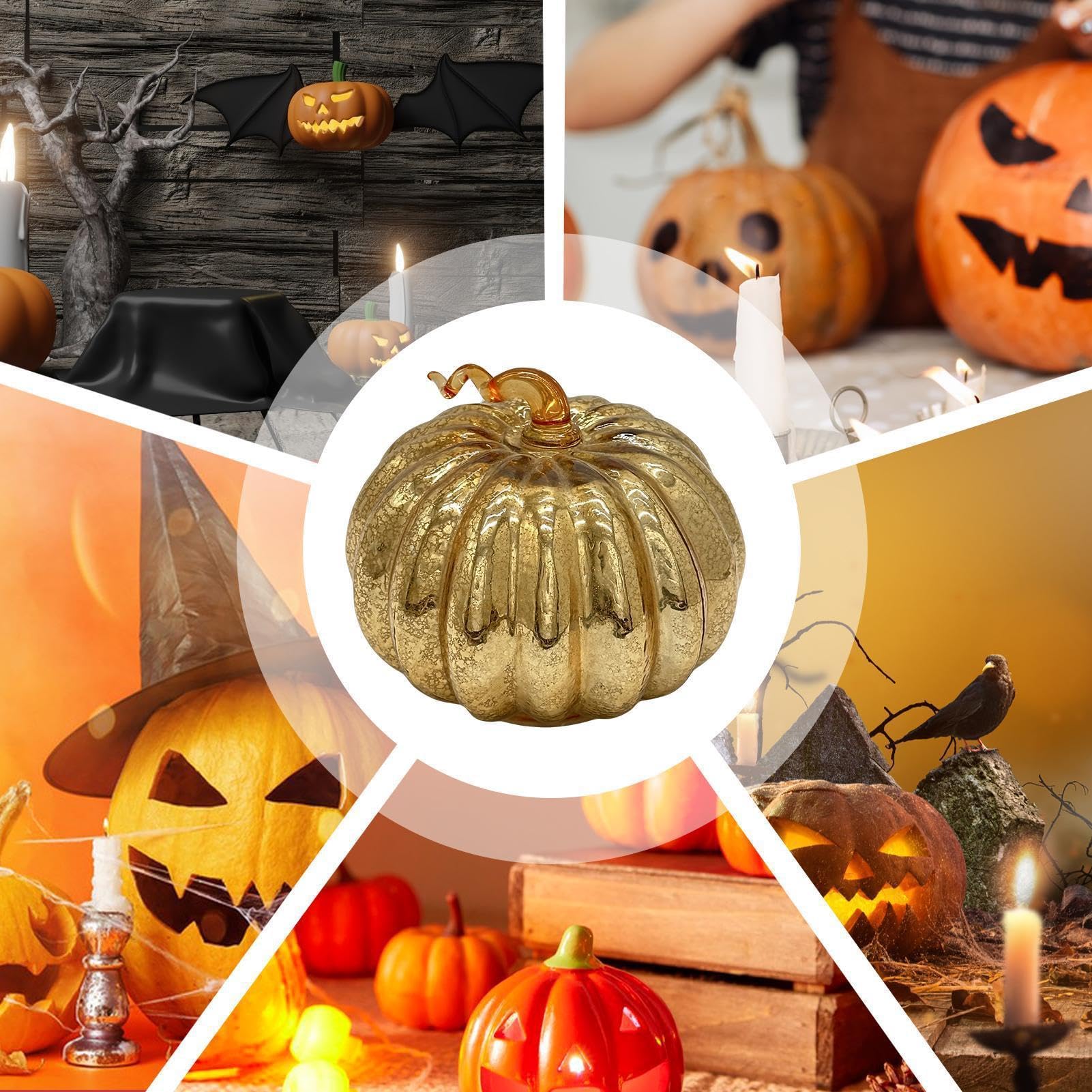 la lampada autunnale decorativa arancione caldo della con il temporizzatore | Decorazione luminosa a forma di zucca a batteria, per tavolo da pranzo, ingresso, libreria, camera da letto, soggiorno
