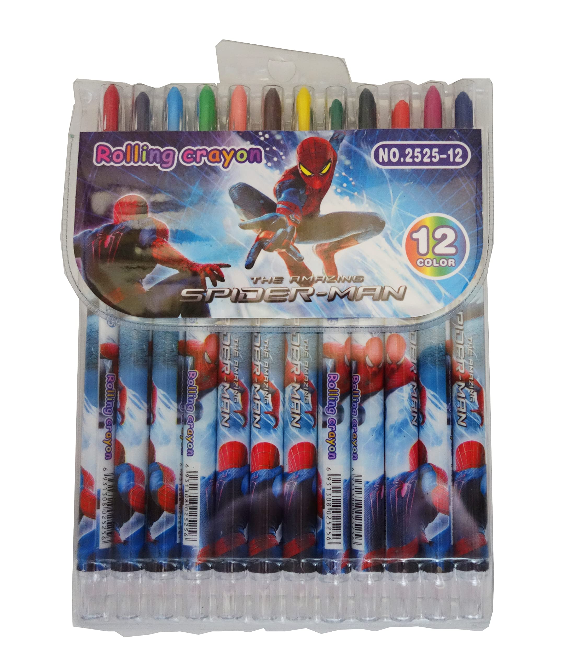 Funcart Spiderman Theme Rolling Crayons (12 Colors) (B0BV2MZZGQ) Amazon Price History, Amazon Price Tracker