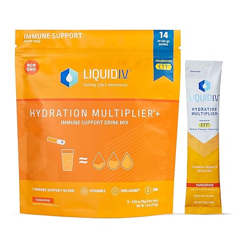 Liquid IV Hydration Multiplier  Immune Support Easy Open Packets Fresh Tangerine Flavor  14 Sticks disponible en Yaxa Colombia