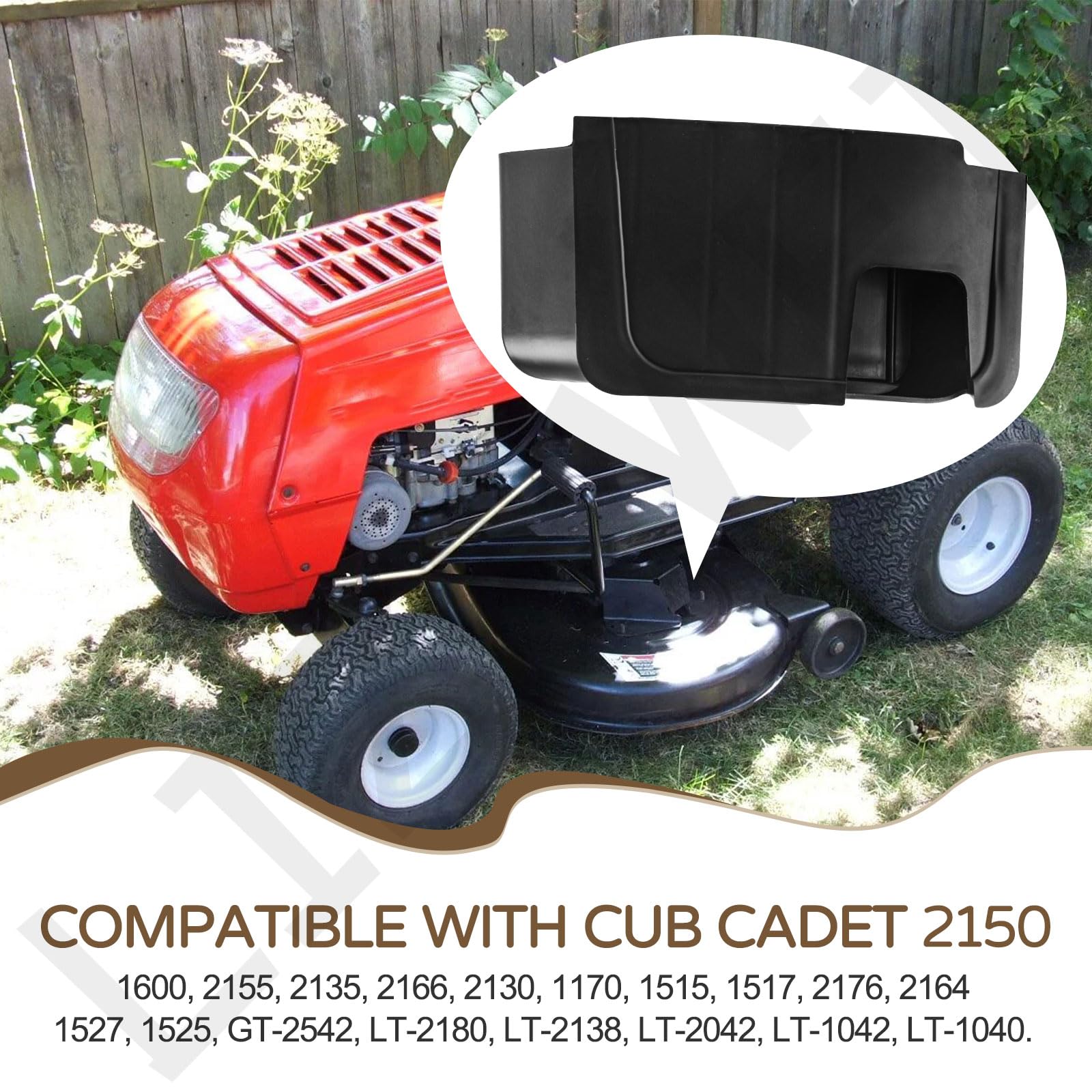 731-2363 - Tapón para cortacésped compatible con CUB Cadet MTD para cortacésped Troy Bilt de 42 pulgadas, sustituye a 190-116 GW-7311643A 7311643A
