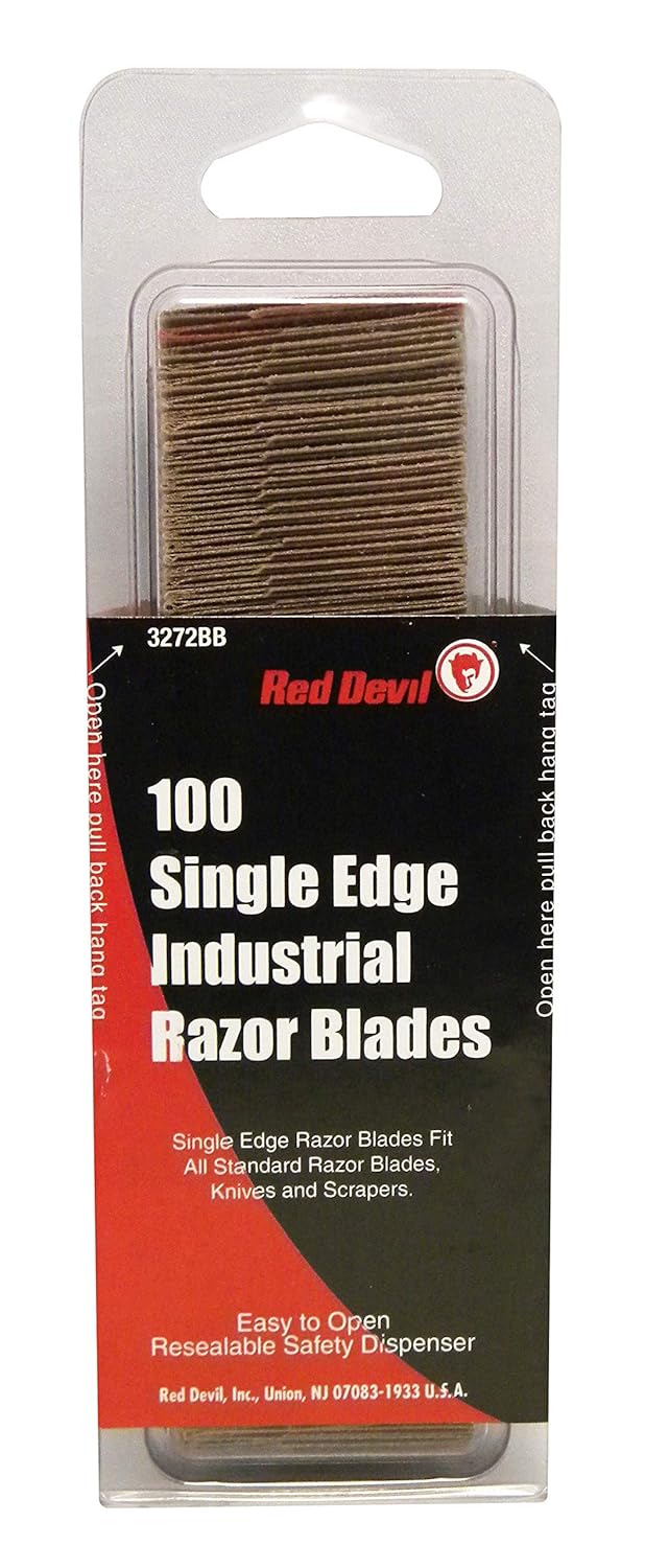Red Devil 3272 Single-Edge Razor Blades, 100 Count (Pack of 6)