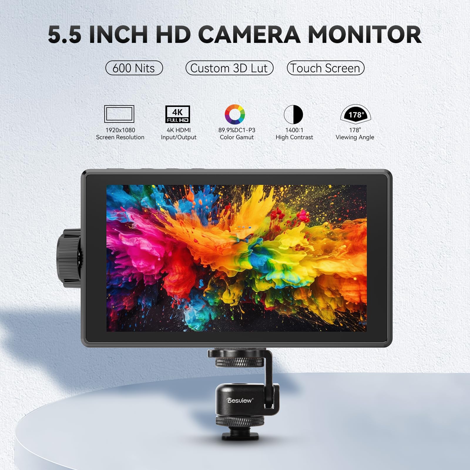 Amazon.co.jp: Desview 5.5インチ 4K HDMI HDR カメラ フィールド