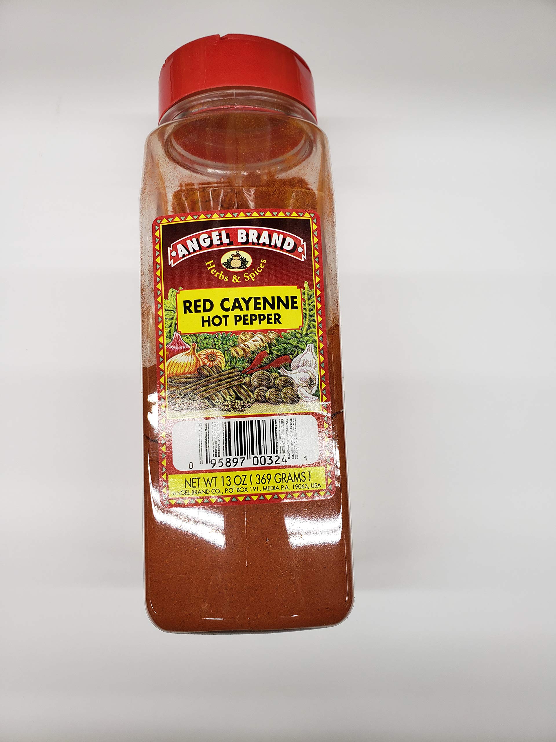 Angel Brand Red Cayenne Pepper – 13 oz Single Bottle – Ground Cayenne Pepper Powder for Cooking, Seasoning, and Spicy Recipes.