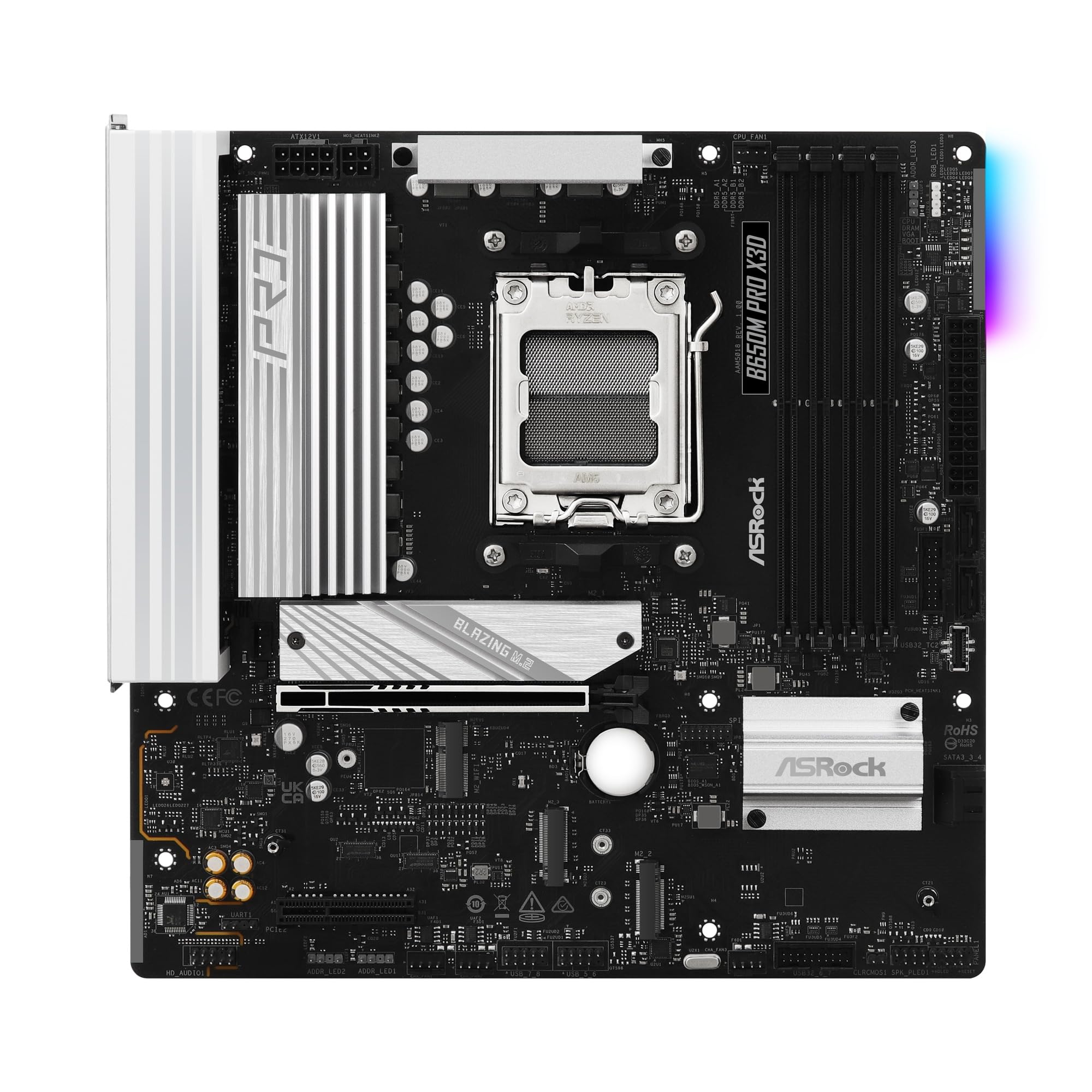 ASRock B650M PRO X3D マザーボード Amazon | ASRock B650M Pro X3D Micro-ATXマザーボード MB6751