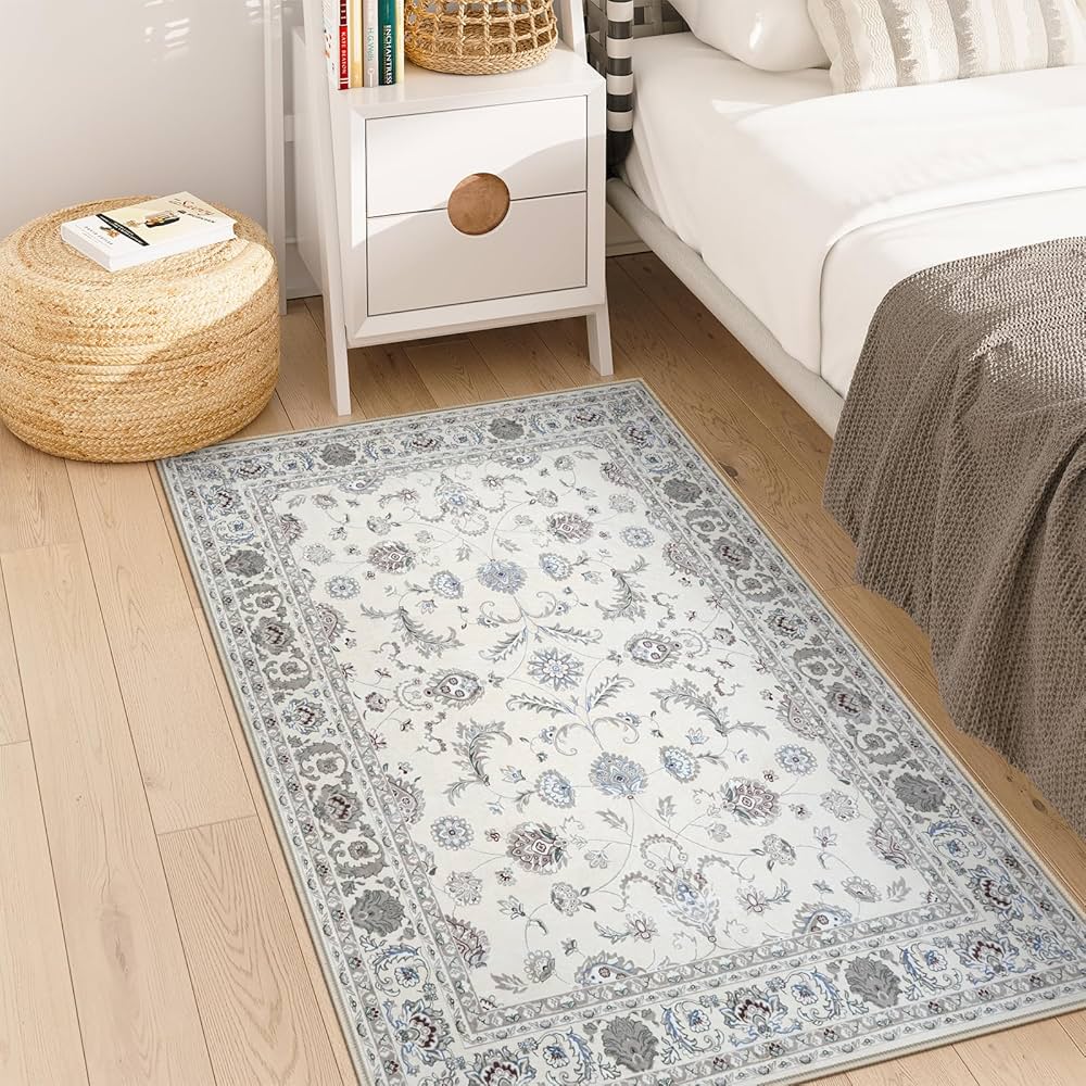 Amazon | HAOCOO ラグ 洗える カーペット ペルシャ風 90х150cm