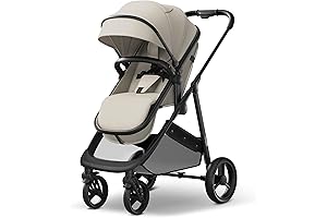 Premium Mompush Wiz 2-in-1 Convertible Baby Stroller for Newborns and Up