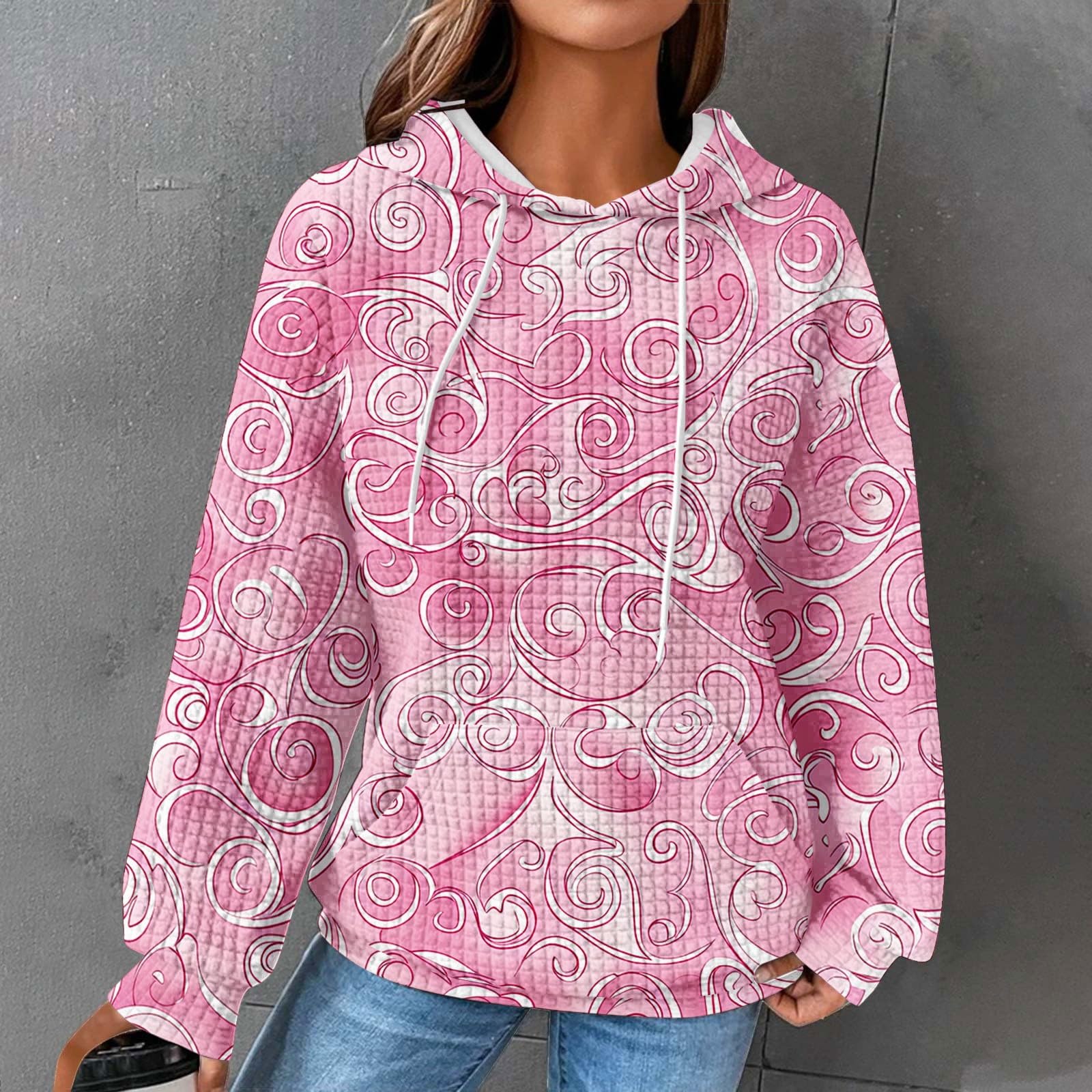 Sweat a Capuche Femme Sport Sweatshirt Confortable Sweat-Shirt Col V Outerwear Chic Streetwear Classique aux Couleurs Assorties Veste à Manches Longues Haut Couleur Unie Quotidien Hiver Vêtements