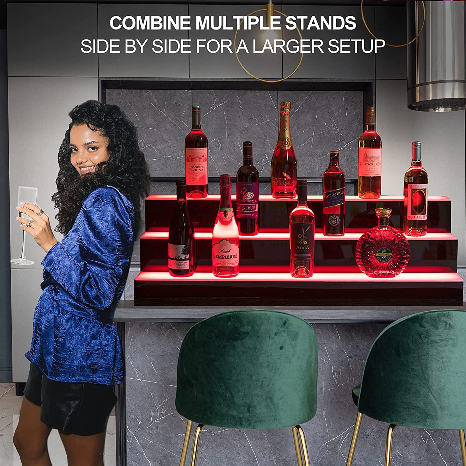 響 ウイスキー ディスプレイライト 明かり 三連 ディスプレイ