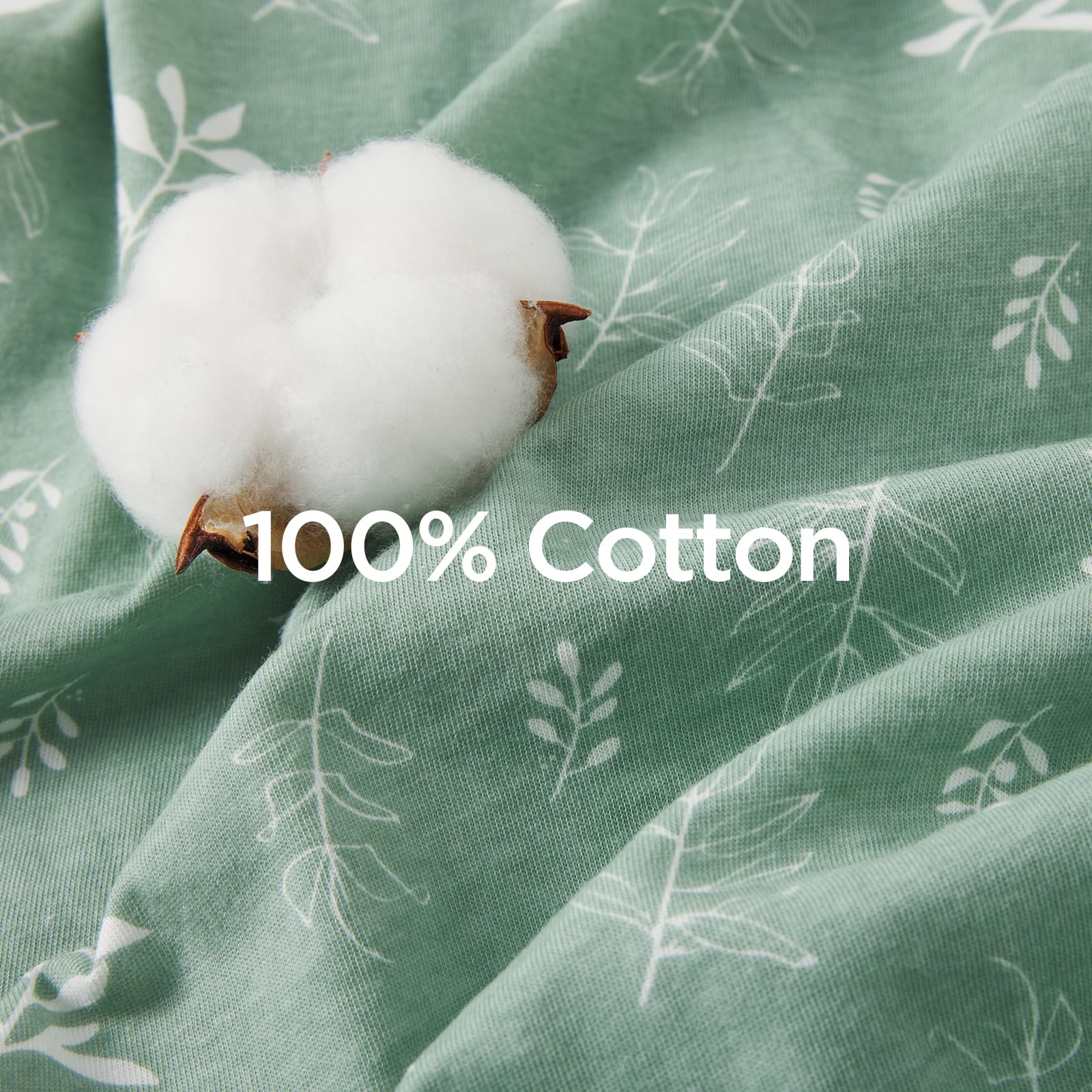 Duomiaomiao Paquete de 2 sacos de dormir para bebé de 1,0 tog, 100 % algodón, manta portátil para todo el año, unisex para recién nacidos de 6 a 18 meses, color verde