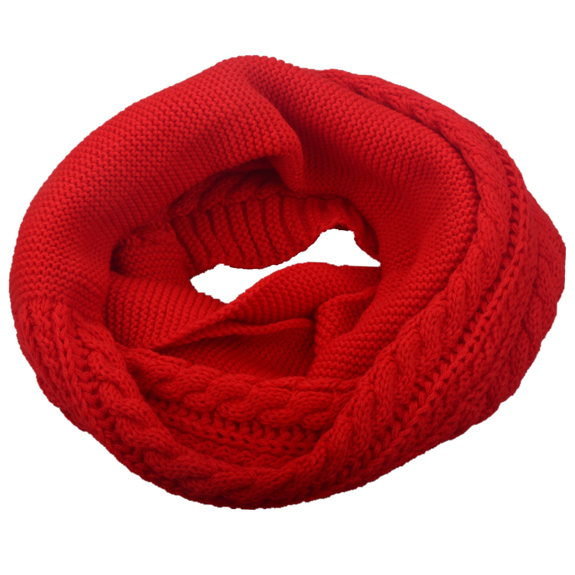 Crochet Scarf Red EMBROIDERY & ORIGAMI