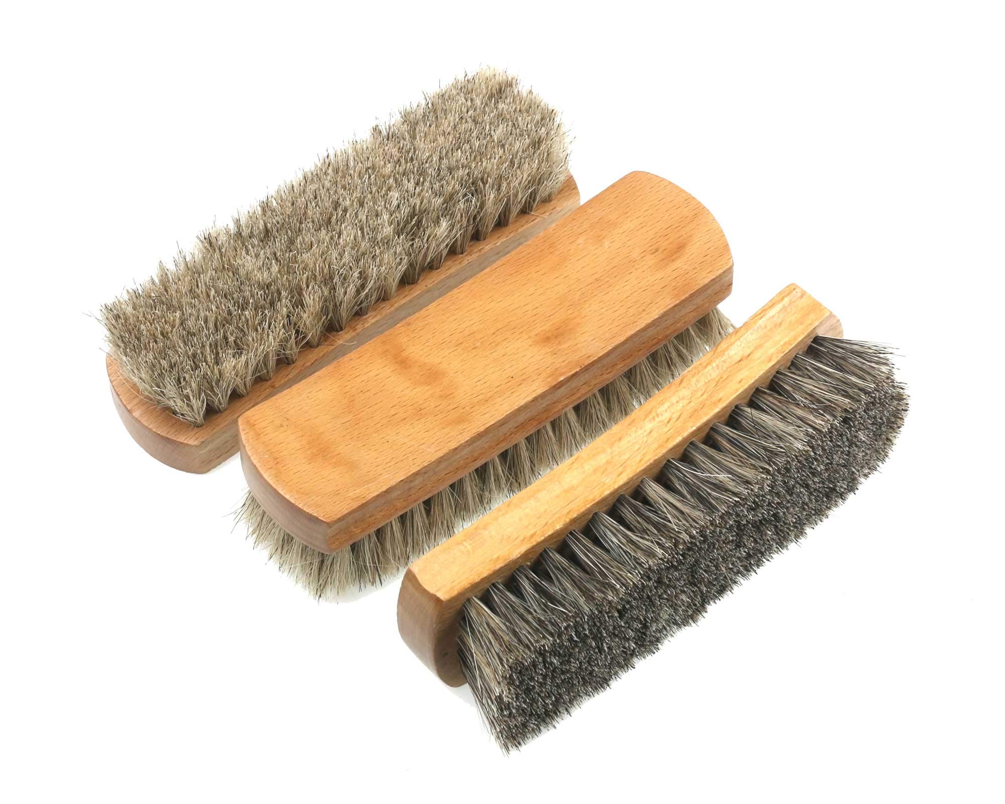 Horsehair Shoe Brushes Set (3) – Polishing Brushes by Cathcart Elliot