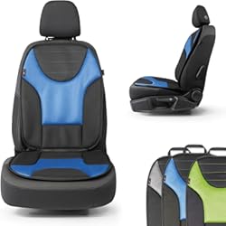 Fundas Asientos Mitsubishi Asx Walser Grafis Seat Cover, Funda Universal para el Asiento del Coche y Almohadilla Protectora, Protector del Asiento del Coche Negro-Azul