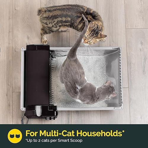 Miniatura 8 de Pet Zone Self Cleaning Semi Automatic Cat Litter Box - Smart Scoop Cat Litter Box with 6 Bags & Carbon Filter for Up to Two Cats 6-16 Pounds Smart