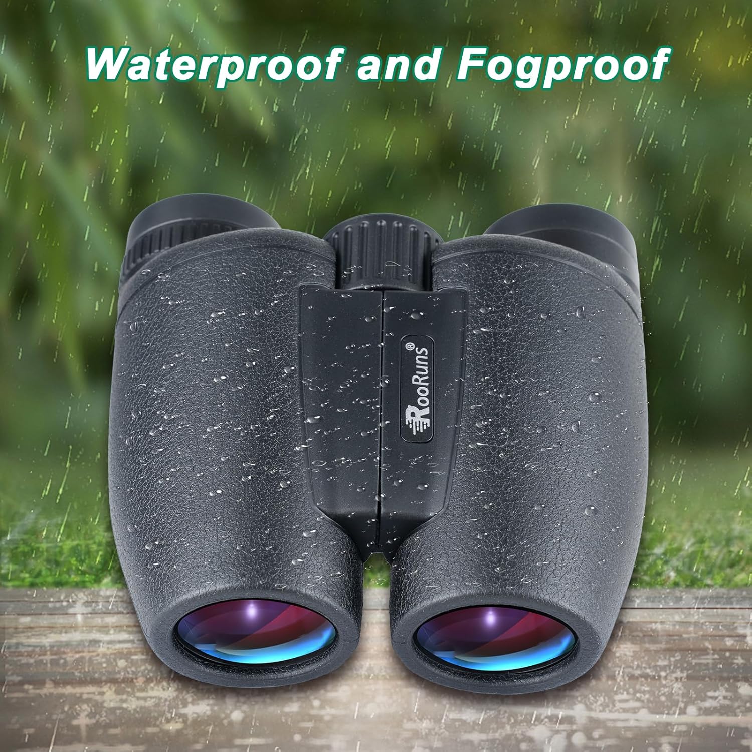 15x30 Compact Binoculars for Adults High Power with Phone Adapter and Tripod, Waterproof HD Binoculars Telescope with Low Light Night Vision for Hunting Bird Watching Travel Football Games