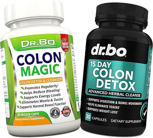 Limpiador de colon desintoxicante para pérdida de peso – Pastillas de limpieza intestinal de 15 días y probióticos – Laxante natural de acción