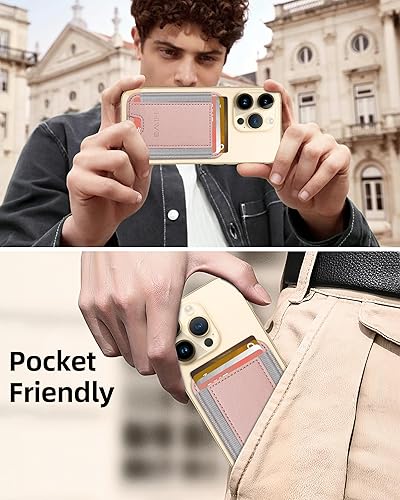 Miniatura 142 de HiWe Cartera MagSafe, cartera magnética más fuerte para iPhone 17/16/15/14/13/12, soporte para 7 tarjetas, RFID delgado minimalista de cuero, 1