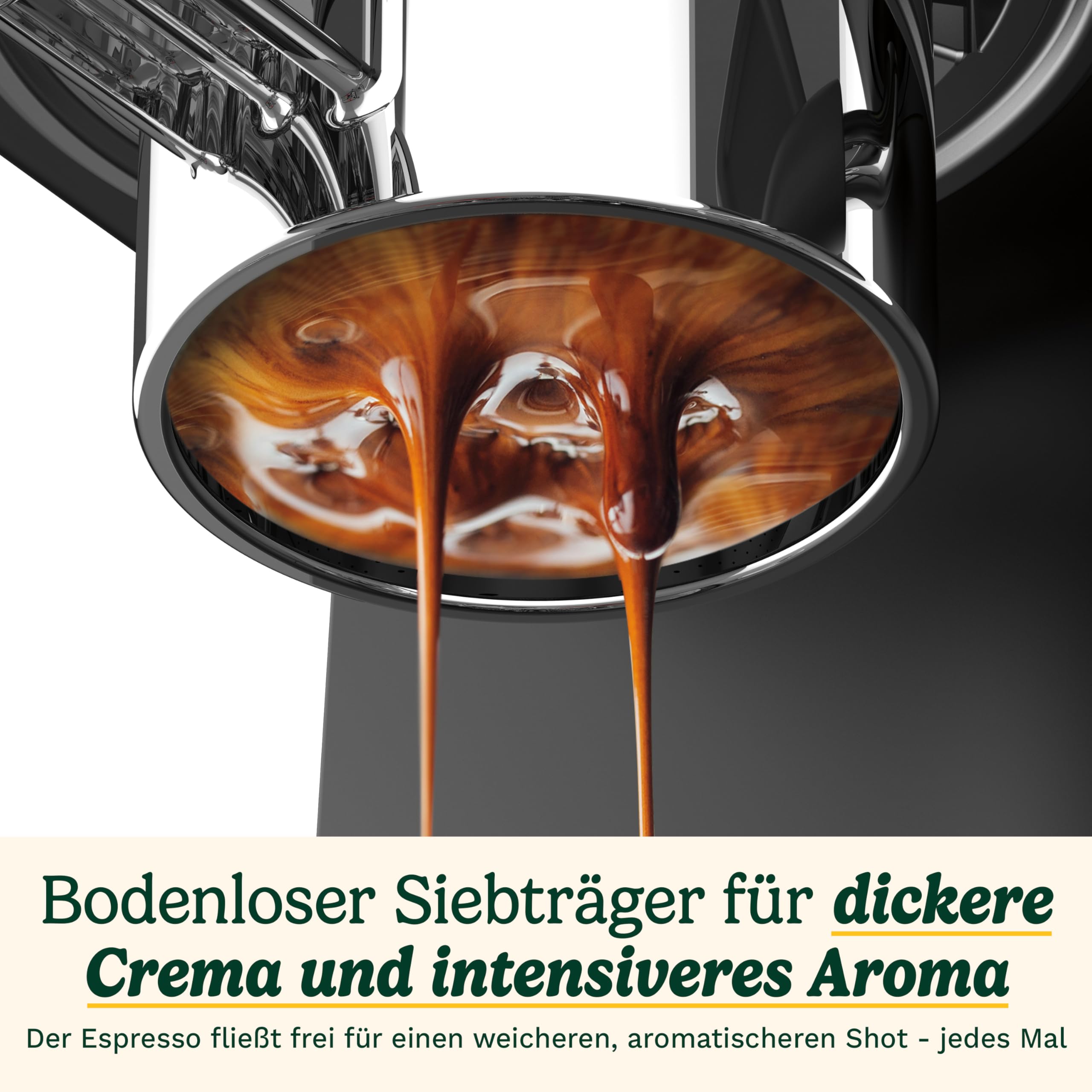 Cuisinart Slim Kaffeemaschine | Espresso, Americano, Cold Brew | Integrierter Milchaufschäumer | 15 Bar | Siebträger ohne Boden | kompakt | Reisebecher | 1,5L Tank, Edelstahl Slim