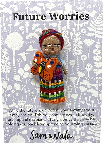 Sam & Nala Muñecos preocupados, muñeca de Guatemala, completamente hecha a mano de tela guatemalteca, aporta comodidad y paz a todos los que te