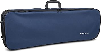 GEWA pure violin case dark blue/inside velvet light grey 4/4