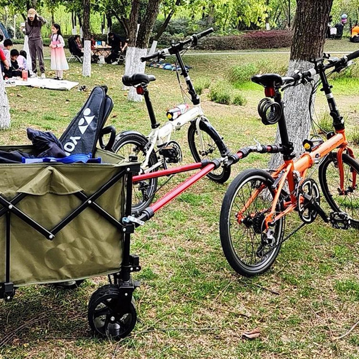Fahrradanhängerverbinder Lastenfahrradanhänger Anhängerkupplung Faltbare Aluminiumlegierung Fahrrad Elektrofahrzeug Anhänger Verbindungsstange Geeignet für Mountainbikes Kinderfahrräder,A