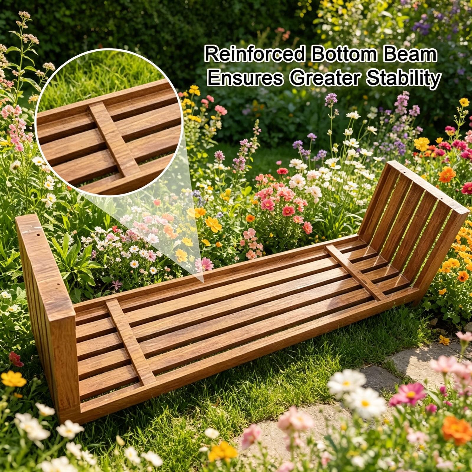 Banco de Jardin Exterior Sin Respaldo, Banco de Jardín de Metal, Ideal para Zonas Comerciales, Calles y Parques Infantiles(Yellow,120x40x45cm/47x16x18in)
