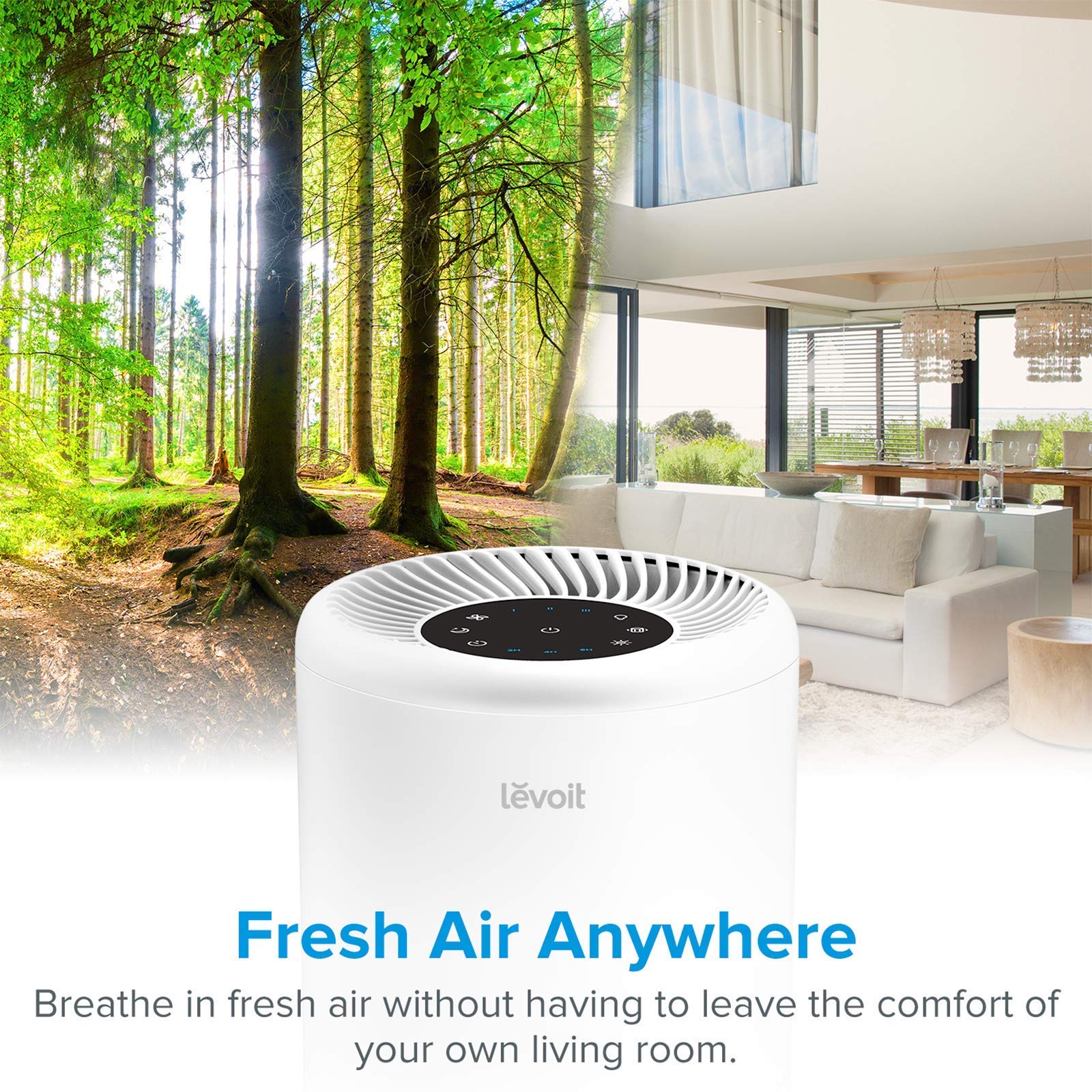 LEVOIT Air Purifiers for Home Allergies and Pets Hair, H13 True HEPA