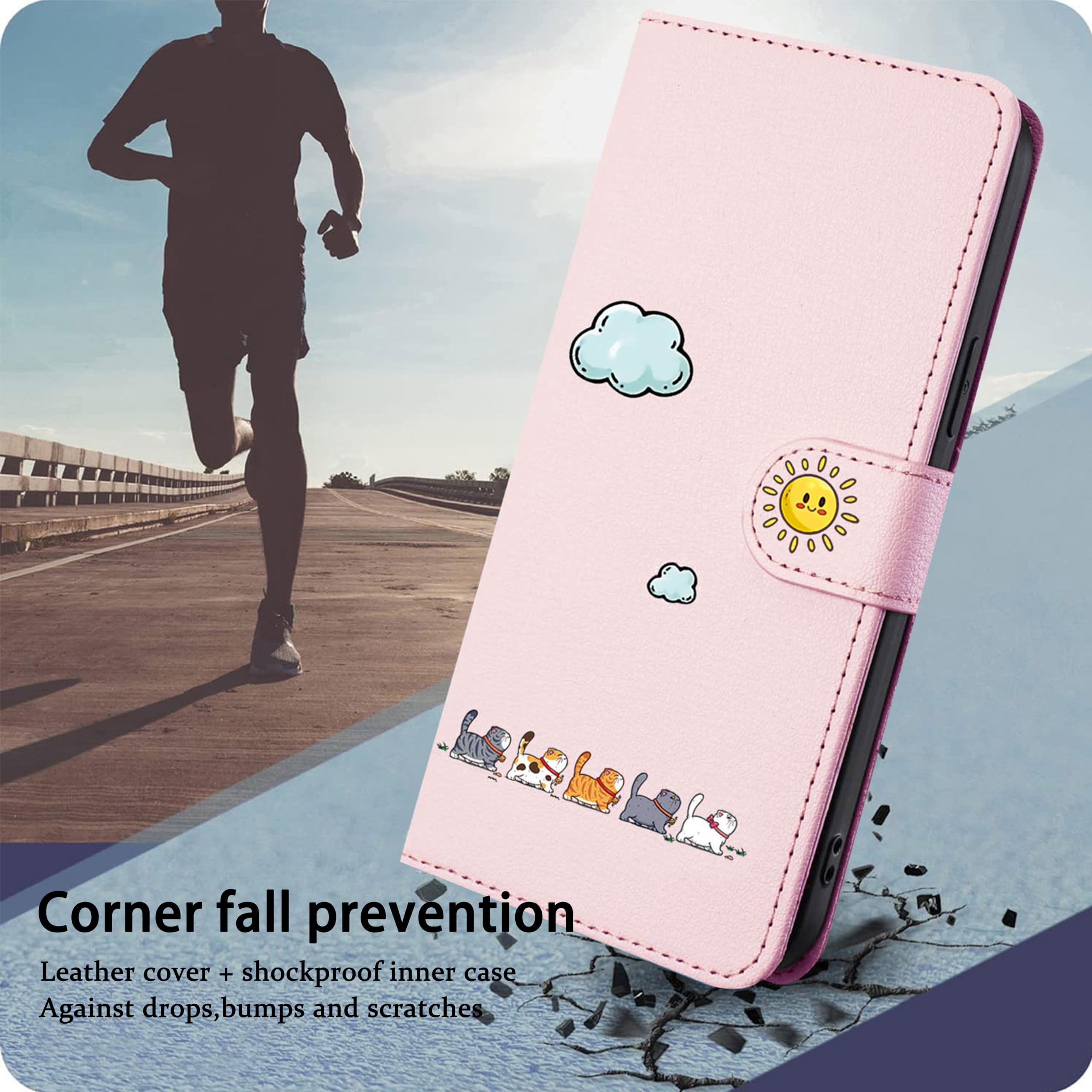 XINYEXIN Cover per Xiaomi Redmi Note 13 Pro 5G / Poco X6 5G, Traslucida Custodia Antiurto Antigraffio con Supporto Anello a 360°, PC + TPU Bumper Case - Army Green