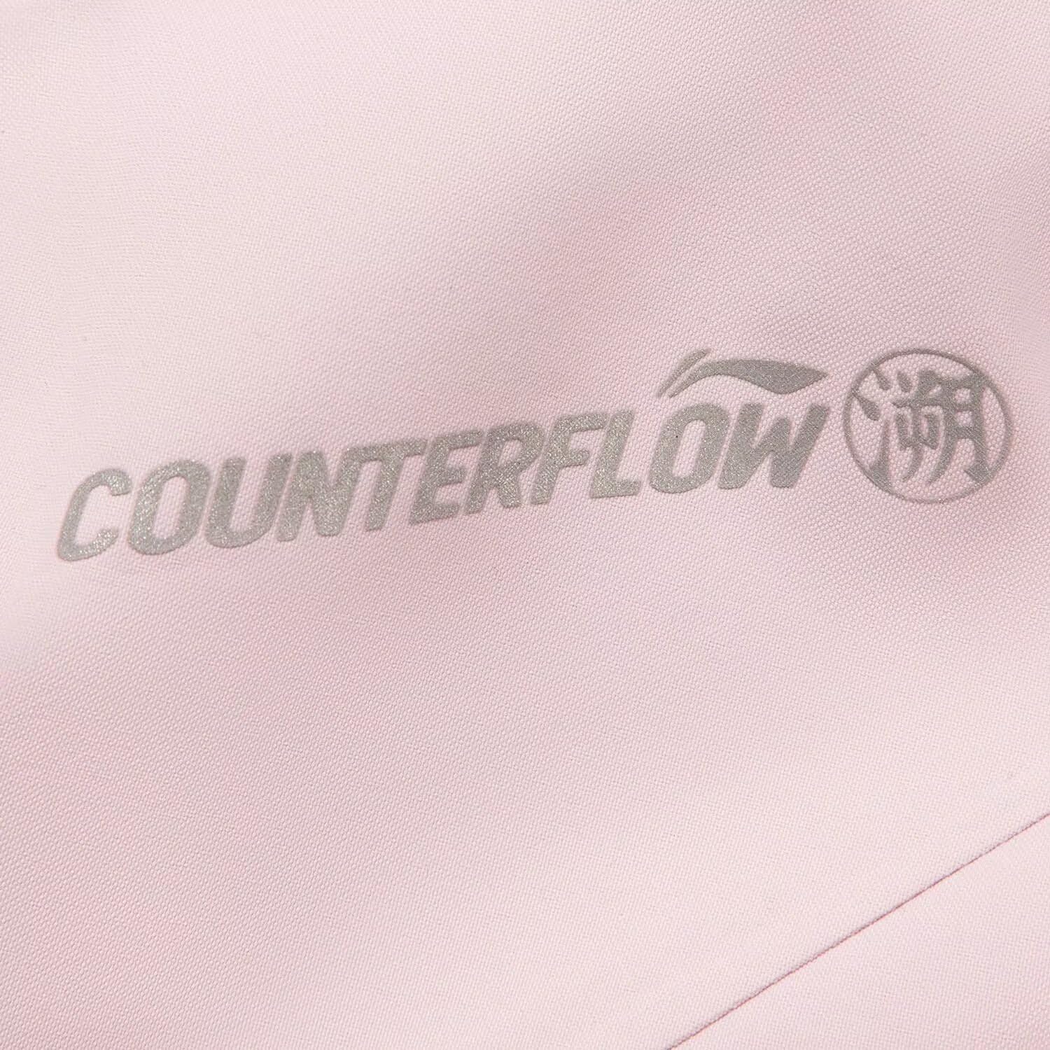 LI-NING OUTDOOR Series Women's SINGLE LAYER OUTDOOR JACKET Reflective Heavy Rain Protection Oversized Coat AEMV040