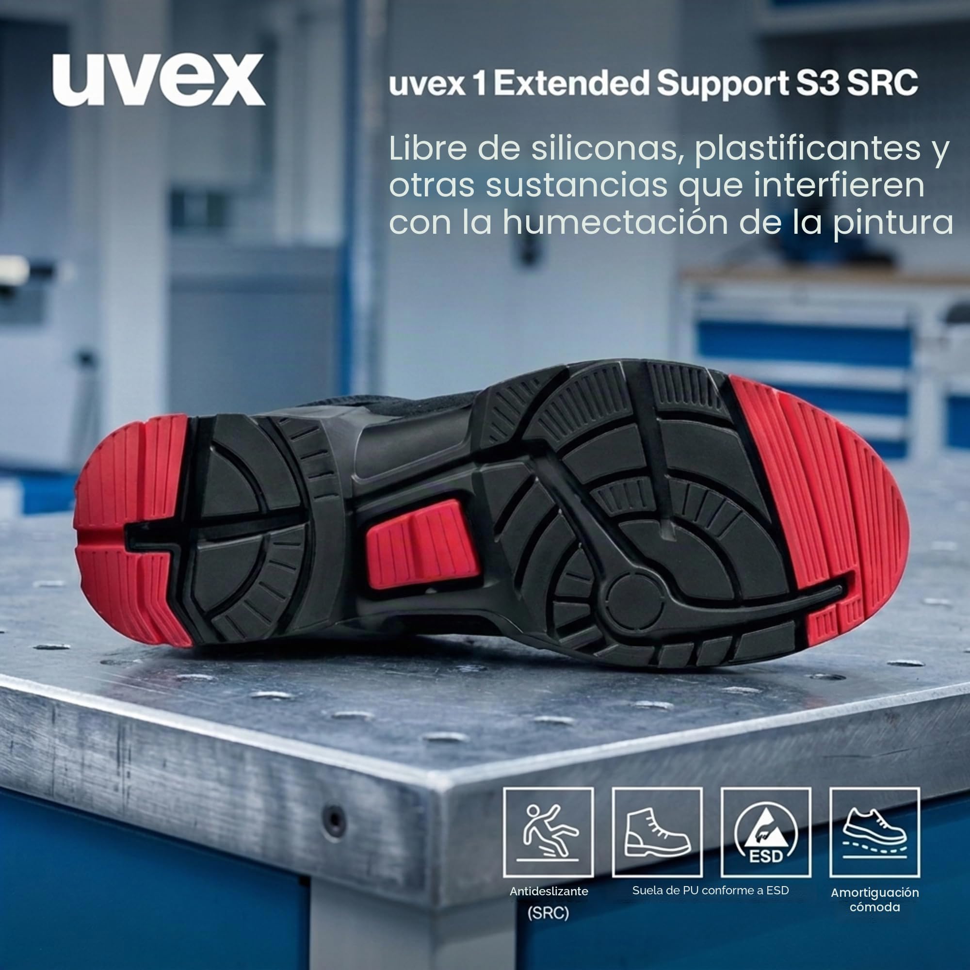 Uvex 1 Work Boots S1 - for Women & Men - W10 (Normal)