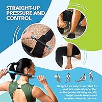 Vista 3 de RAD Rod Mini - Rodillo compacto de masaje de tejido profundo - Herramienta de liberación miofascial lista para viajar para piernas, espalda, cuello