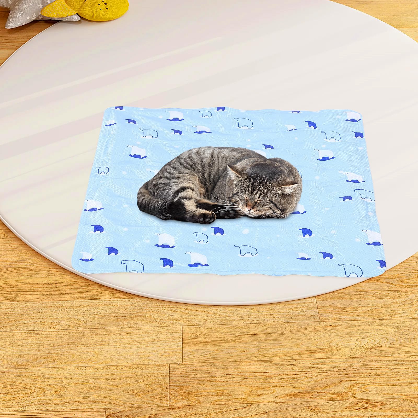 Tragbare Kühlmatte für Katzen und Hunde mit Weicher PVC Oberfläche und EIS Kristallmaterial für Drinnen im Sommer als Komfortables Haustier Kühlkissen