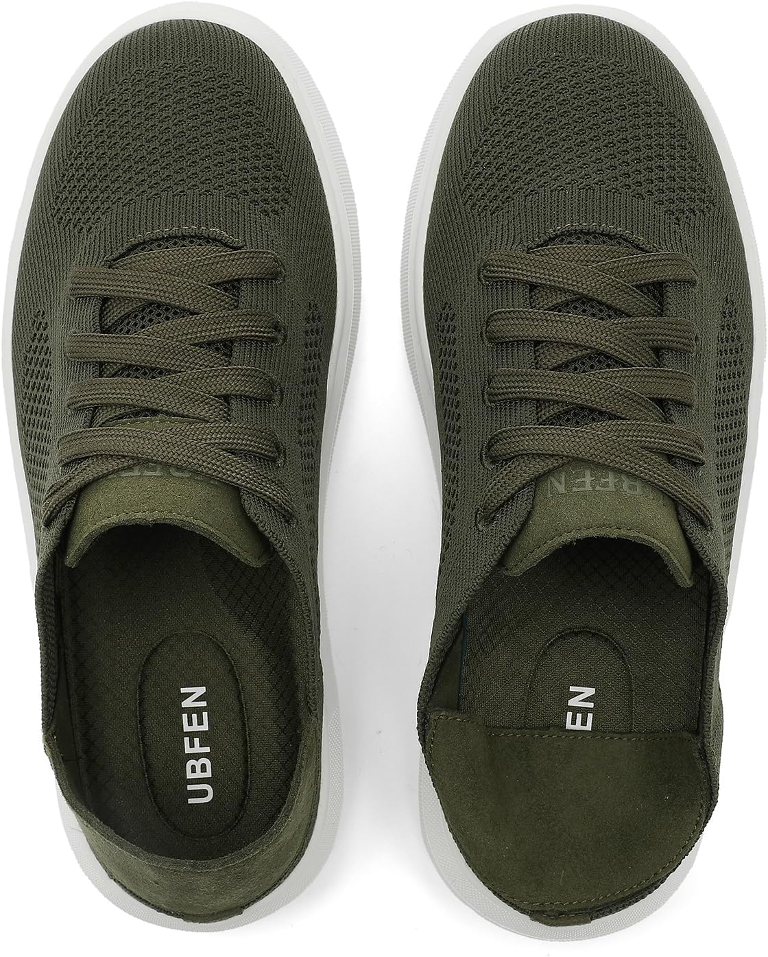 UBFEN Womens Fashion Sneakers Comfortable Slip On Shoes with Breathable Upper Lace-up Cozy Slipper for Work, Travel, Casual Outings - Image 5