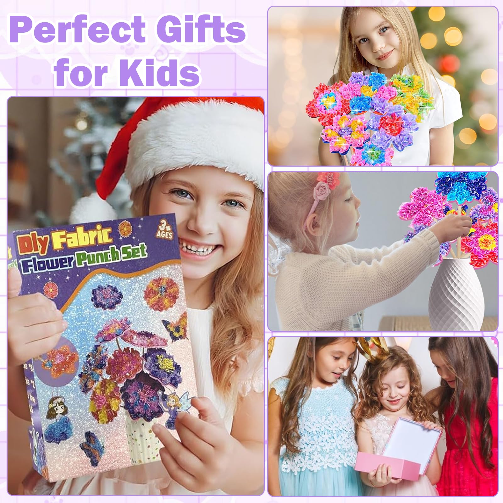PANYI Set de Bricolage Fleurs Enfants Kit Créatif Fille Cadeaux 4-6 Ans
