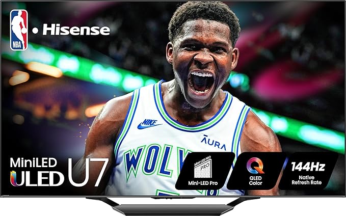 Hisense 55-Inch U7 Series Mini-LED 4K Smart TV 2024