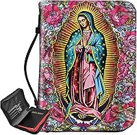 Vista 21 de Bolsa de Biblia con estampado de leopardo con purpurina, funda grande para la Biblia para mujeres y hombres, bolsa multifuncional para iglesia