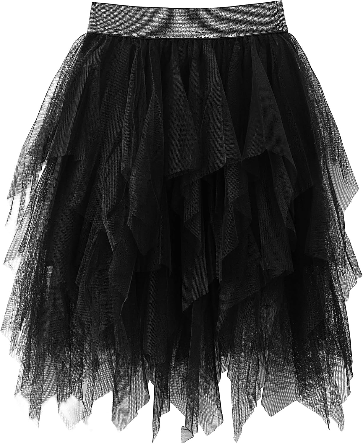 Jastore Girls Sweet Layered Mesh Skirt Party Birthday Dance Princess Skirt