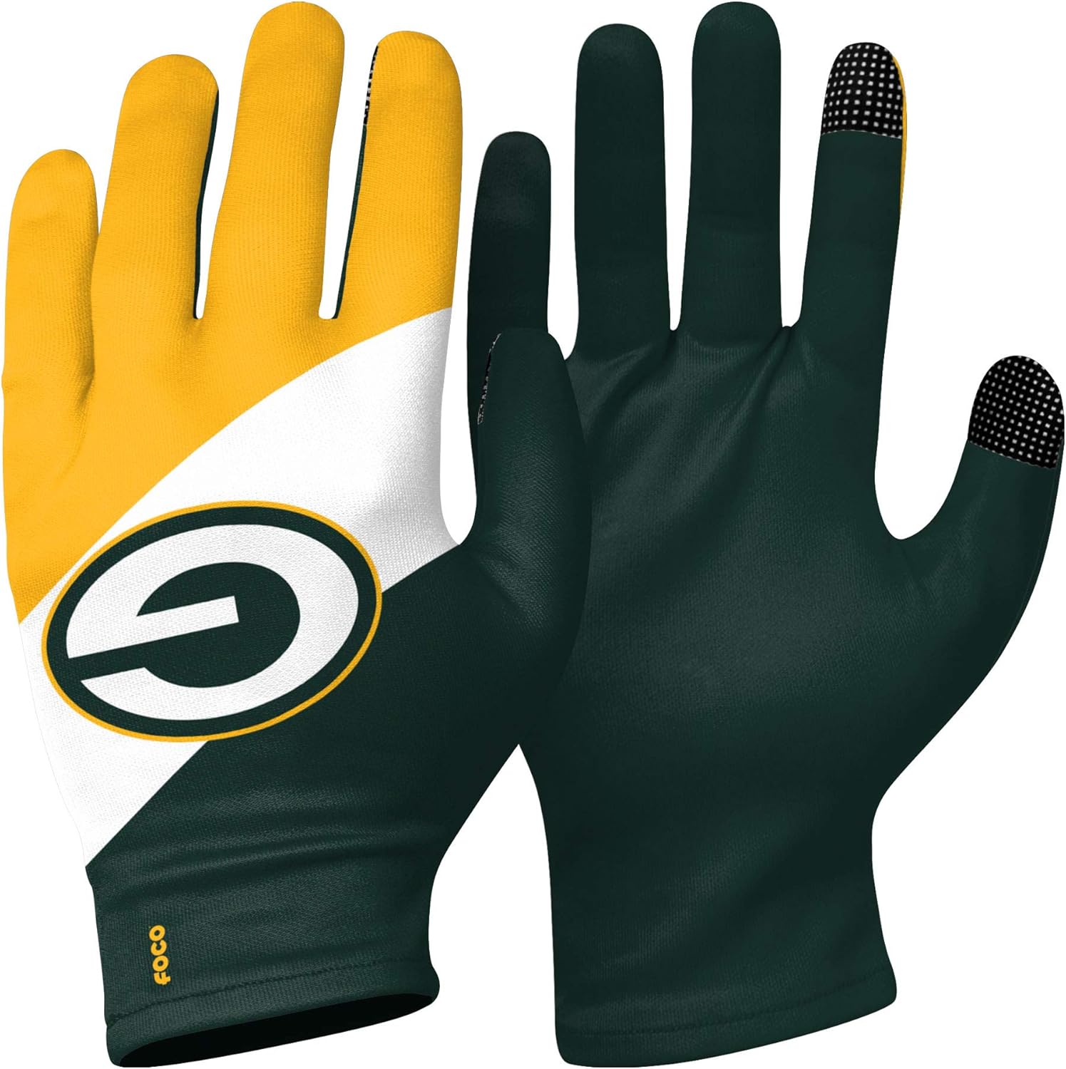 FOCO unisex adult Reusable Stretch Touch Screen Compatible Text Gloves 2 Pack, Team Color, Small Medium US - Image 3