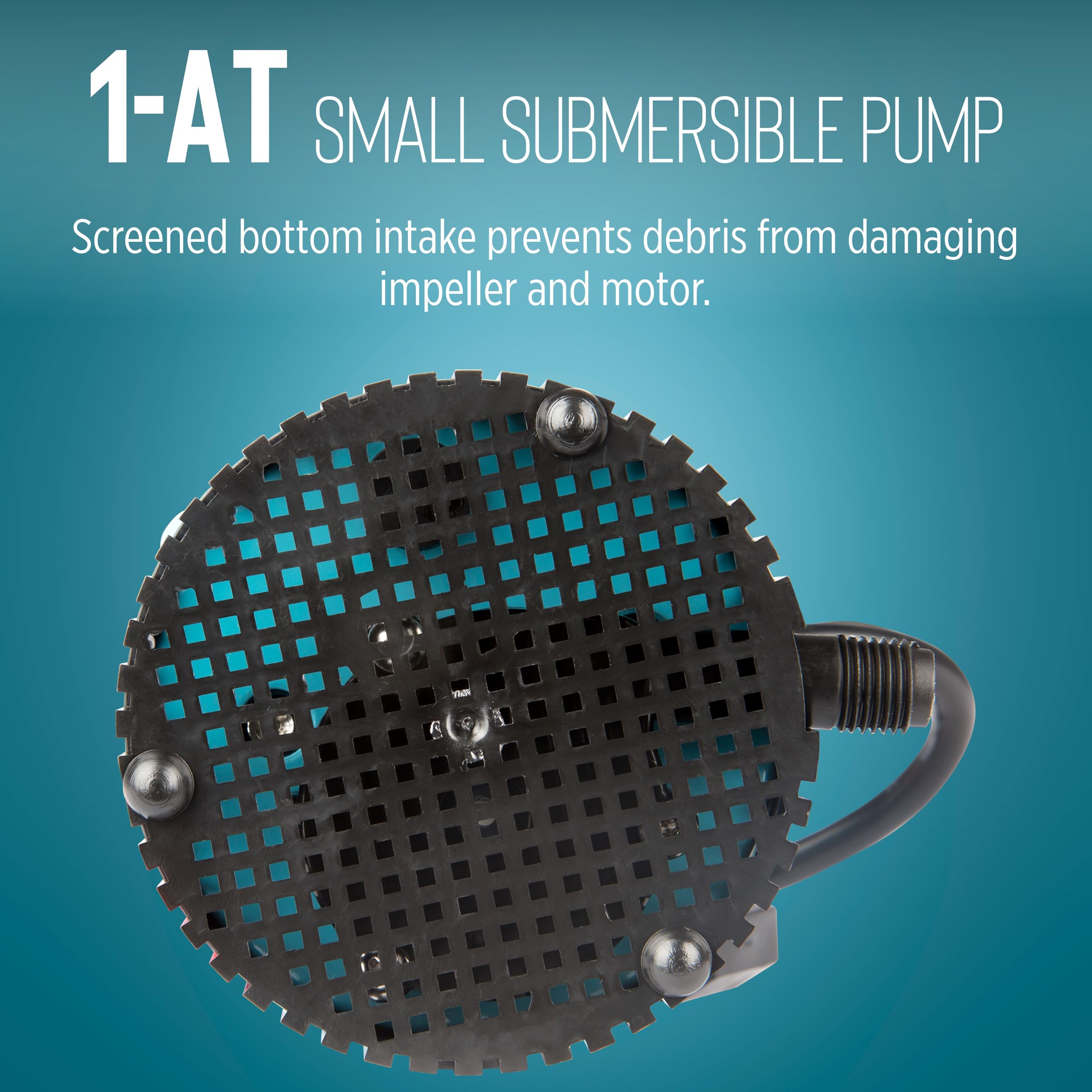 Little Giant 1-at 170 GPH - Cable sumergible pequeño de 10 pies, Bomba Achique Agua (500286)