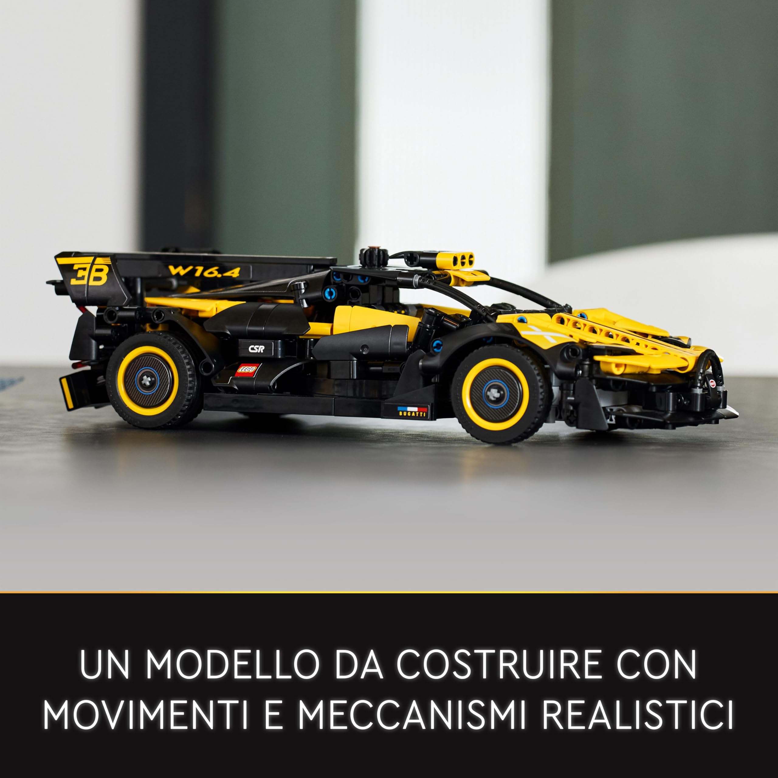 LEGO Technic Bugatti Bolide, Kit di Costruzione Macchina Giocattolo da Corsa, Modellino Auto Supercar, Giochi per Bambini, Bambine, Ragazzi e Ragazze da 9 Anni, Idee Regalo da Collezione 42151