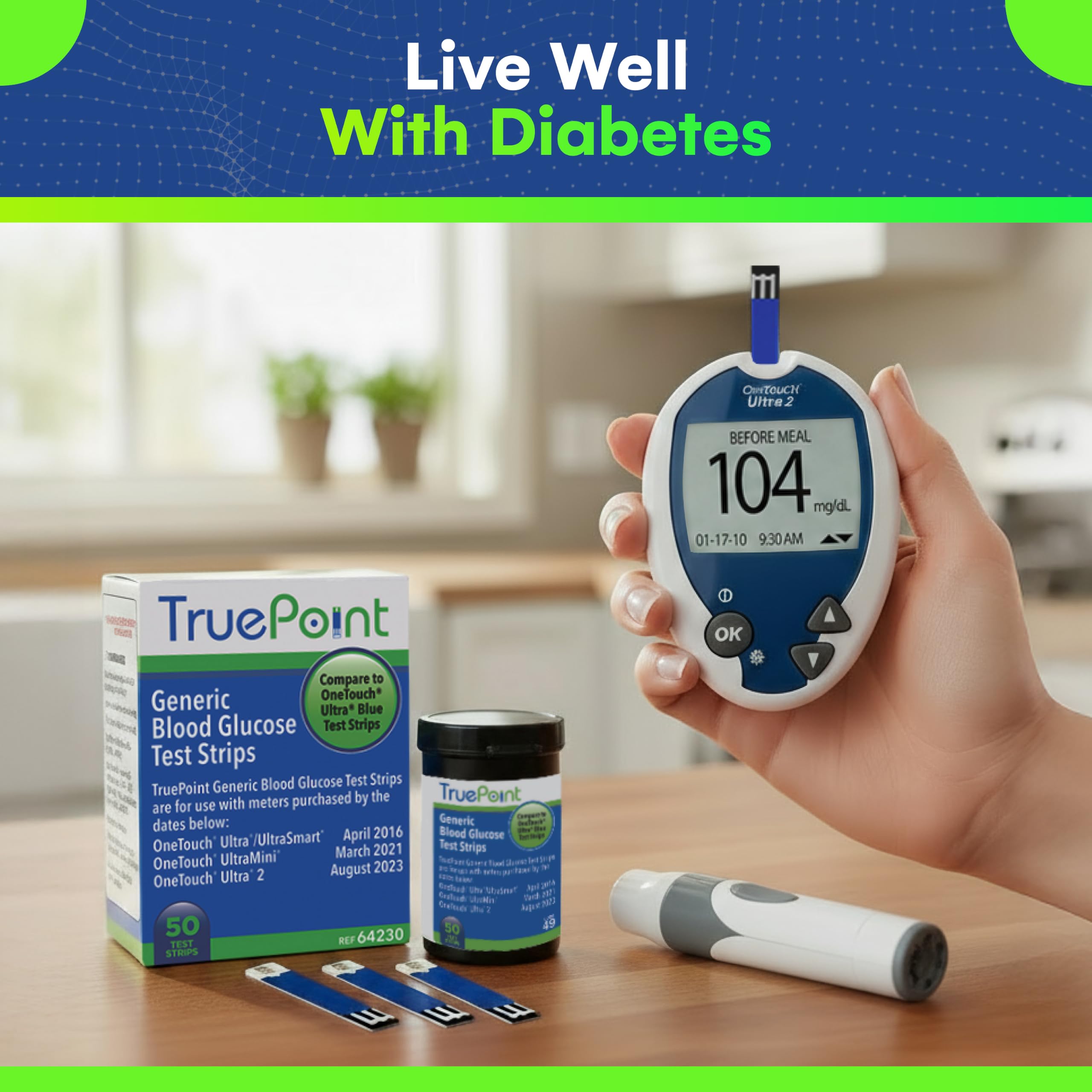 TruePoint Blood Glucose Test Strips - 50 Count -2