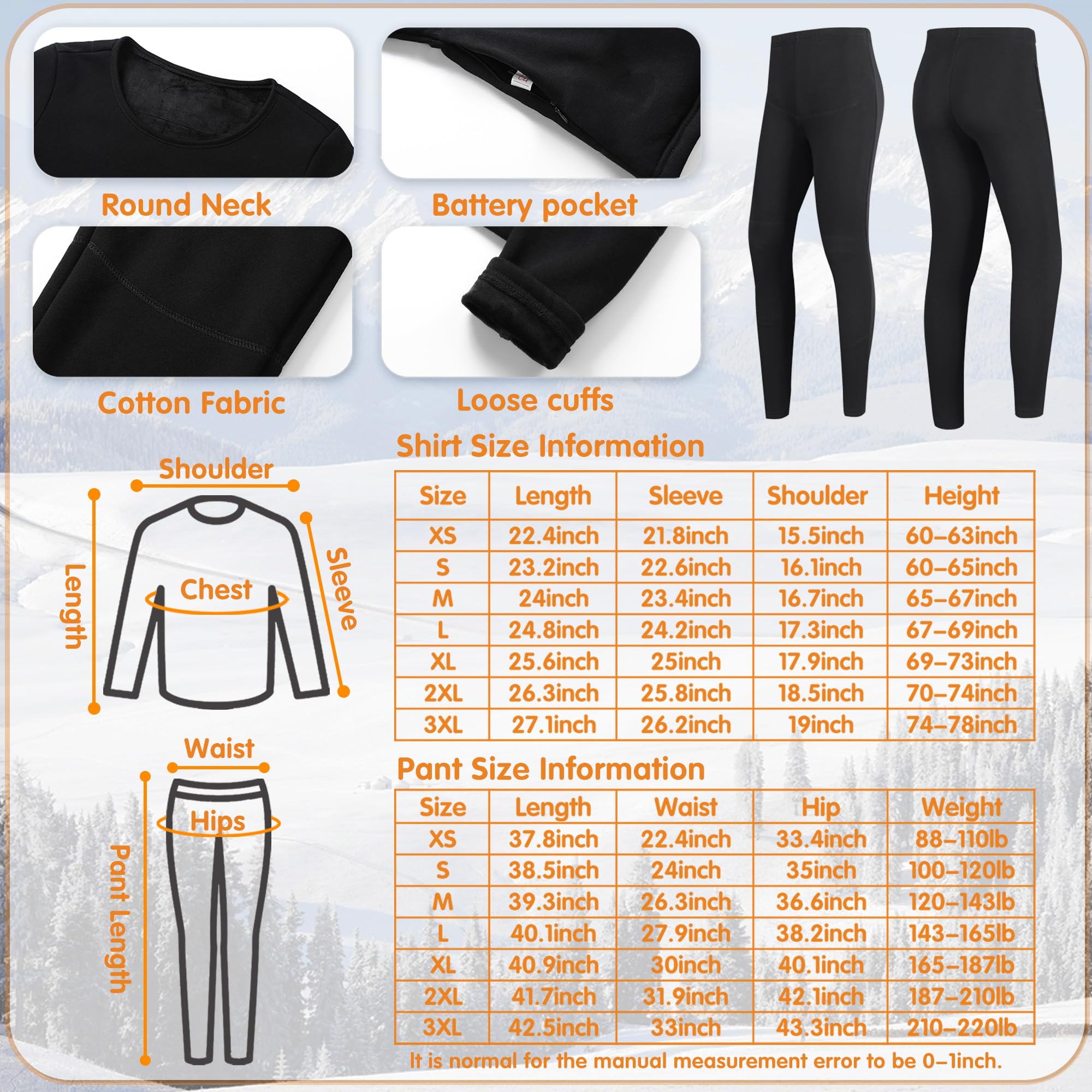 Pantalones térmicos eléctricos para Caza, Ropa Interior térmica para Mujer con 3 Niveles de calefacción, para Deportes al Aire Libre y Acampada.