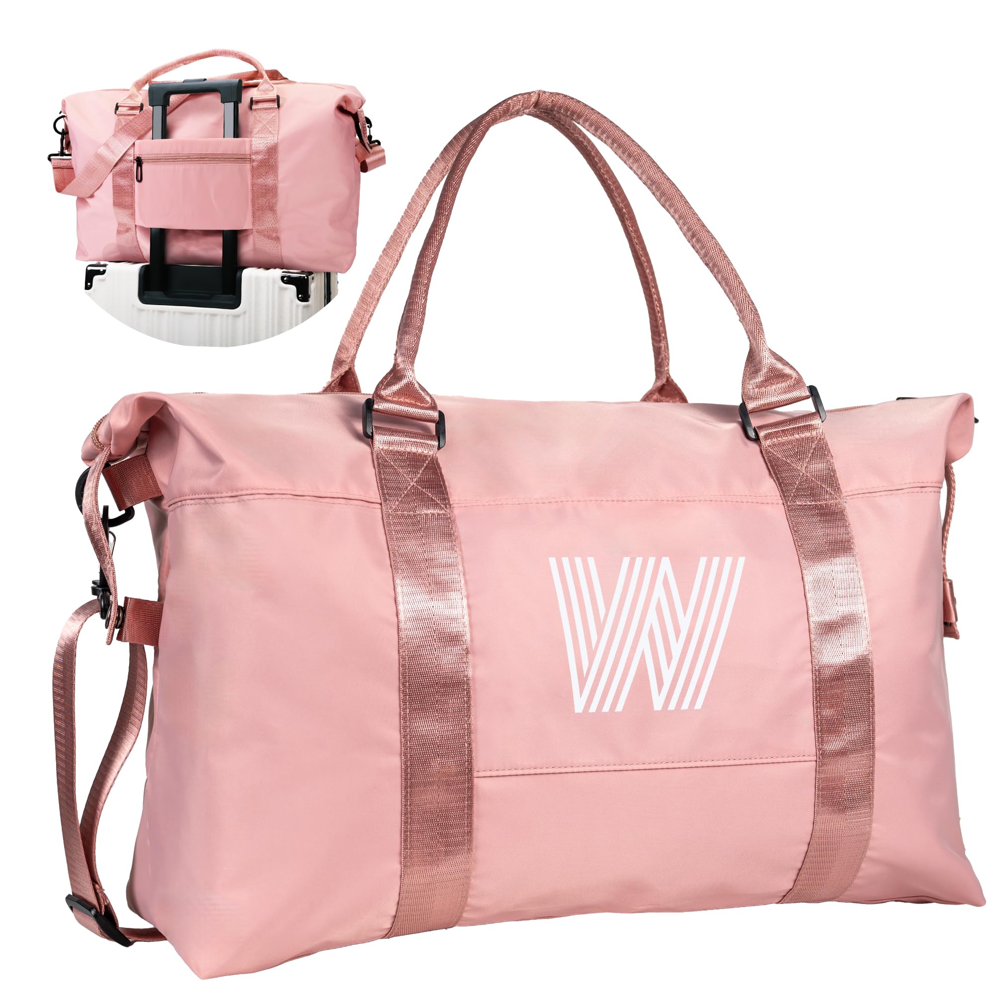 Vogewood Birthday Gifts for 6 7 8 9 10 Year Old Girls, Initial Travel Duffel Bag, Weekender Bag，Monogram Overnight Bag Wedding Girlfriend Birthday