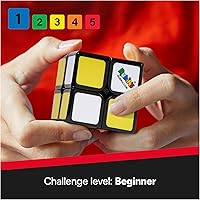 Vista 6 de Rubik’s Cube, Aprendiz, Cubo Principiante 2x2, Rompecabezas Clásico de Combinación de Colores, Rompecabezas Sensorial para Solución de Problemas