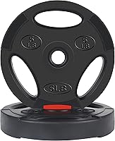 Vista 2 de Signature Fitness Vinyl Standard Plate Weight Plate for Strength Training and Weightlifting, Multiple Sizes