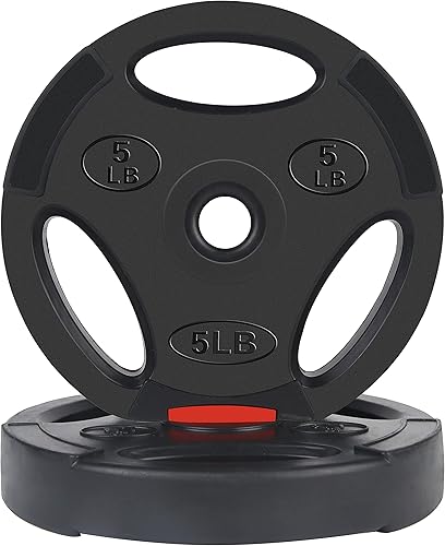 Miniatura 2 de Signature Fitness Vinyl Standard Plate Weight Plate for Strength Training and Weightlifting,