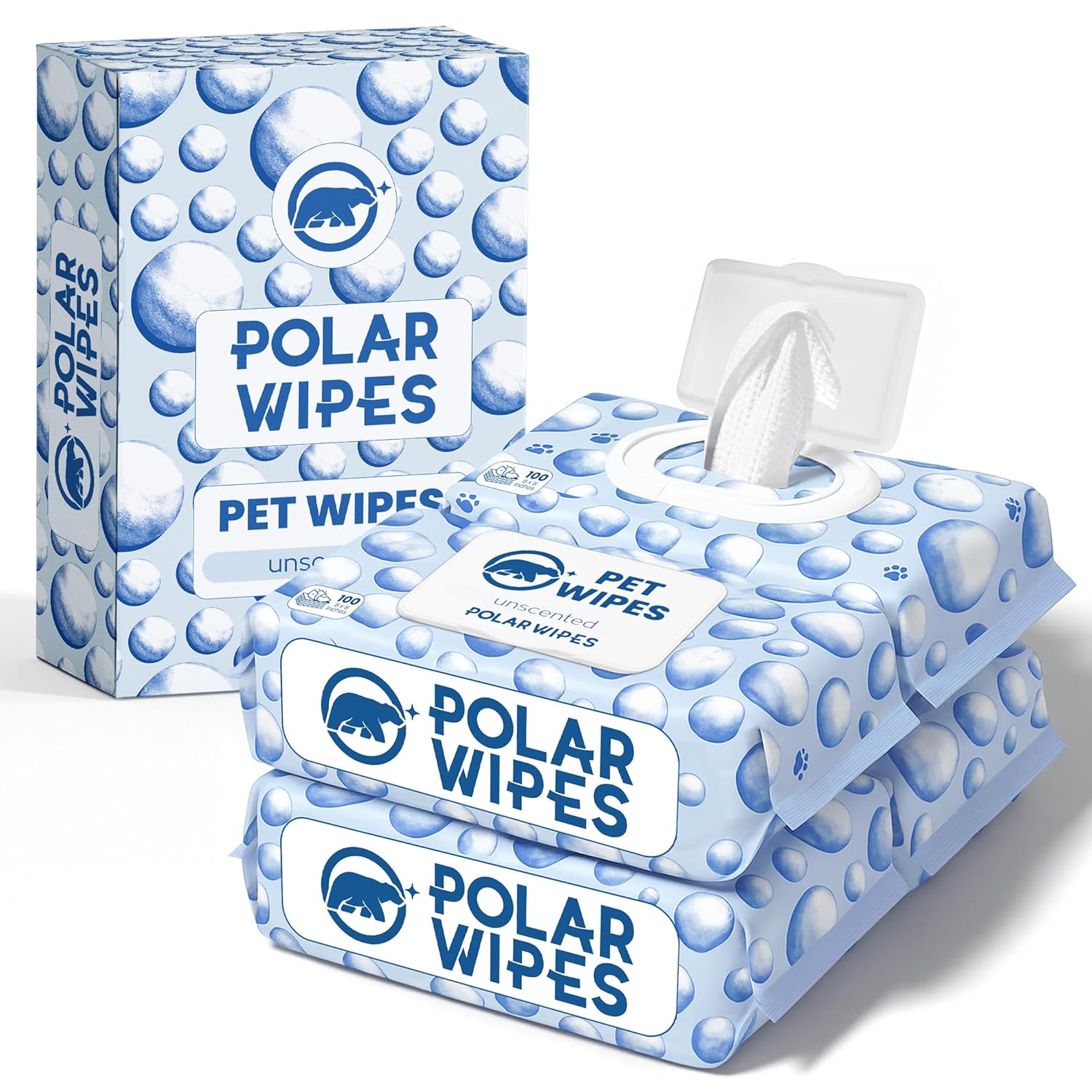 Truly Unscented Pet Wipes for Dogs & Cats | Multi-purpose Pet Wet Wipes for Grooming & Cleaning | Plant Based Dog Wipes for Paws, Fur, Face and Butt – Hypoallergenic (Pack of 400 wipes total)