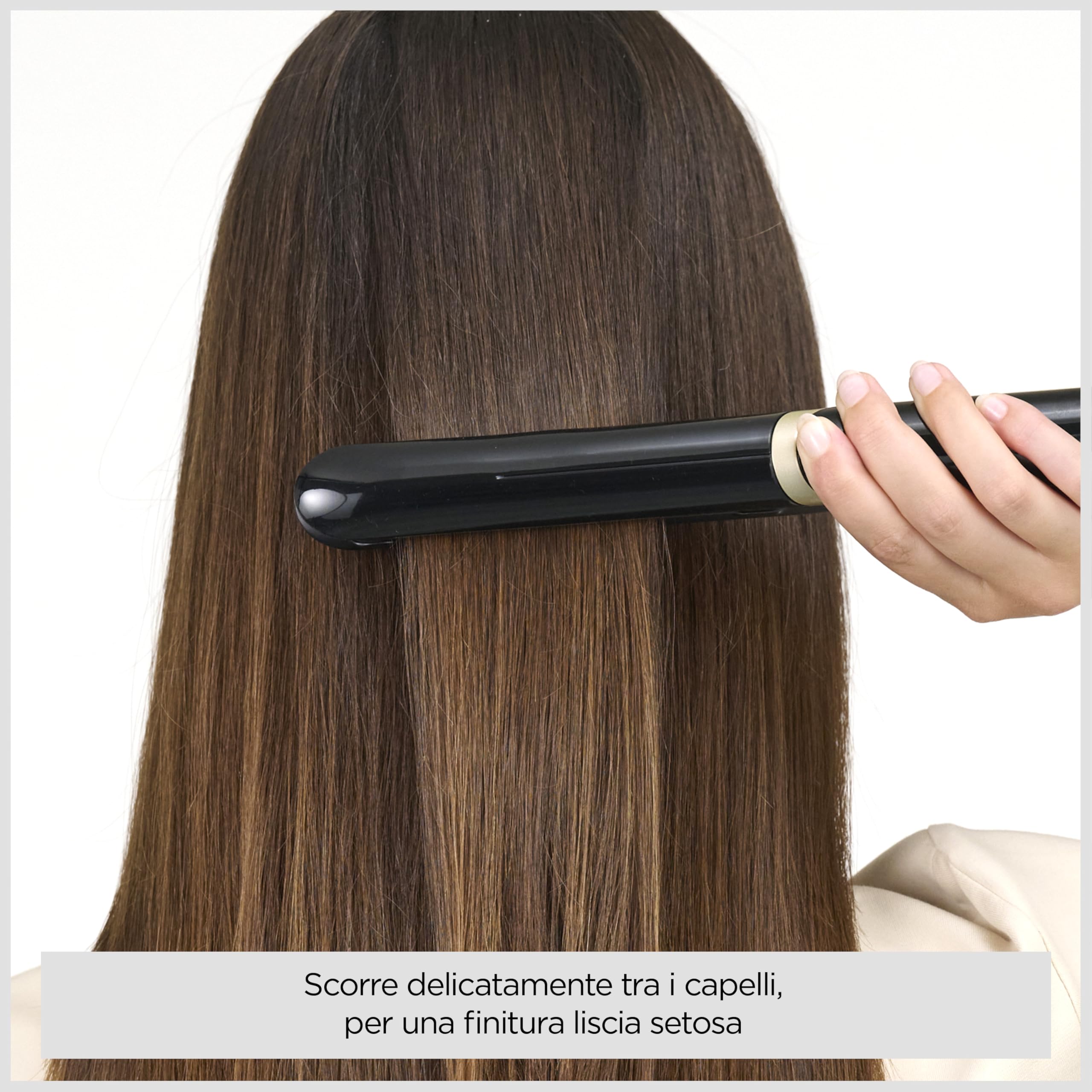 BaByliss Super Smooth Piastra Capelli Professionale, funzione ionica anti-crespo, tappetino termo-resistente, Tecnologia Advanced Ceramic, Riscaldamento rapido, 6 temperature da 140°C a 235°C, ST393E