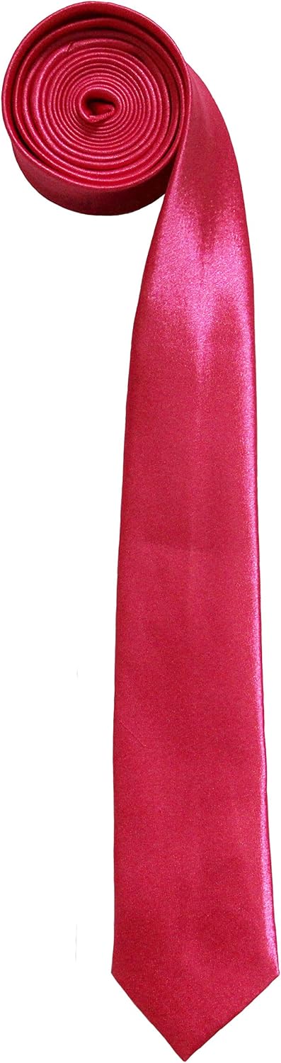 Soophen Mens Solid Color 2" Skinny Tie
